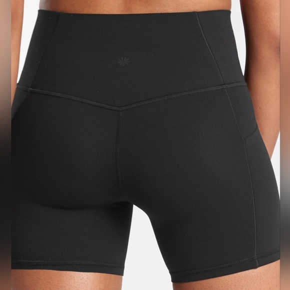 Athleta Salutation Stash Pocket II 5" Short Black Size 3X MSRP $59 NWOT FP1000 - Picture 7 of 9